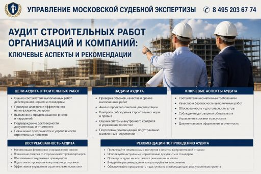 Аудит строительных работ организаций и компаний