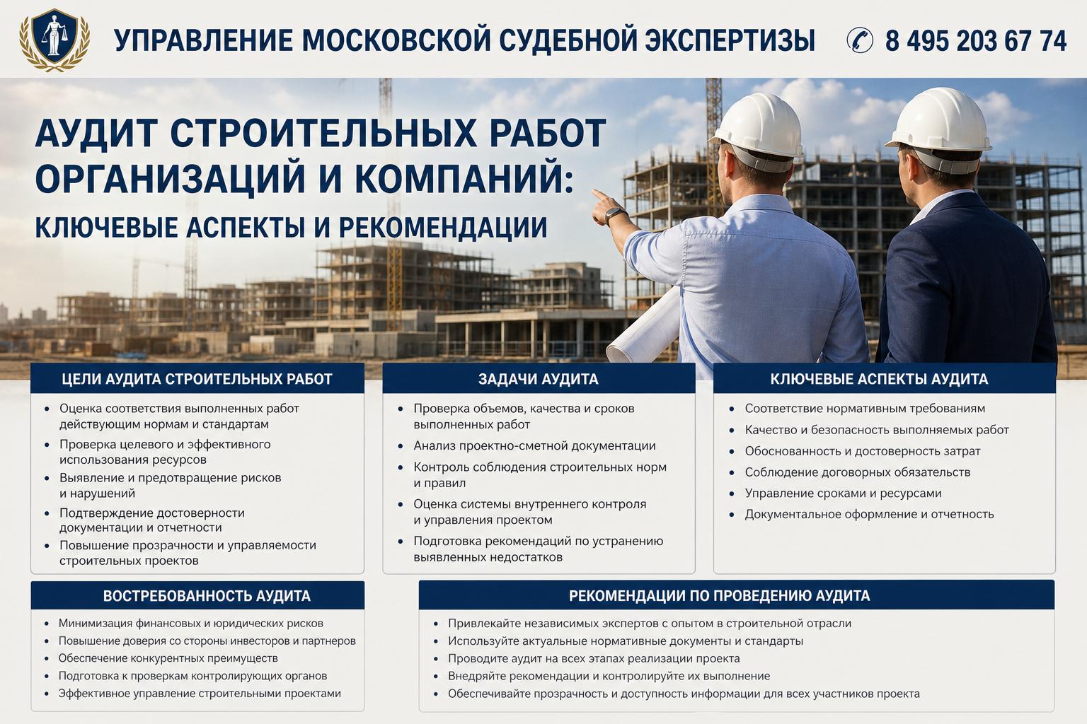 Цели, задачи и востребованность аудита строительных работ Цели, задачи и востребованность аудита строительных работ