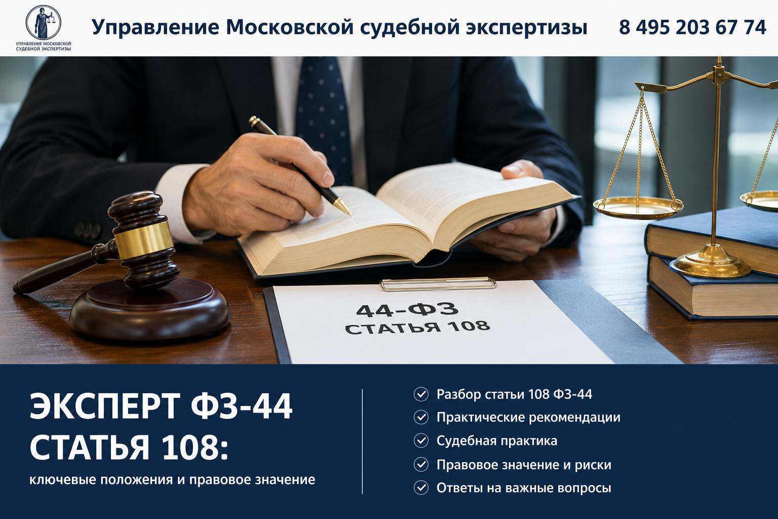 Эксперт ФЗ-44 Статья 108: ключевые положения и правовое значение Эксперт ФЗ-44 Статья 108: ключевые положения и правовое значение