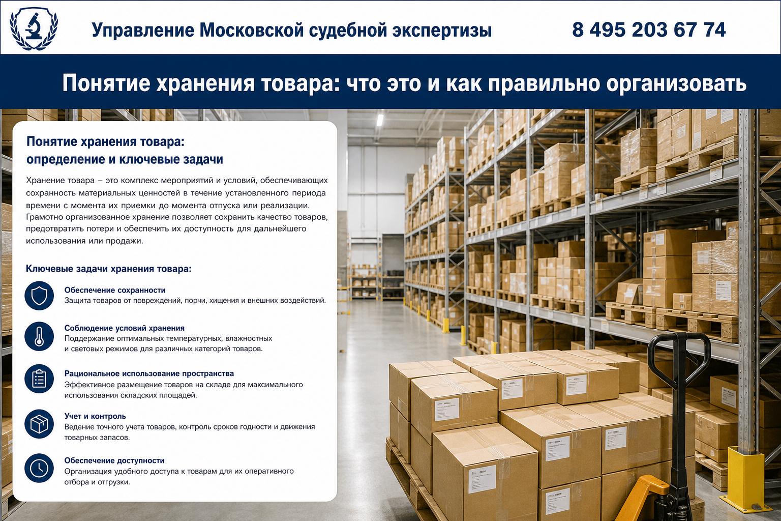 Понятие хранения товара: определение и ключевые задачи
