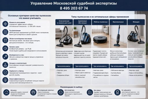 Основные критерии качества пылесосов