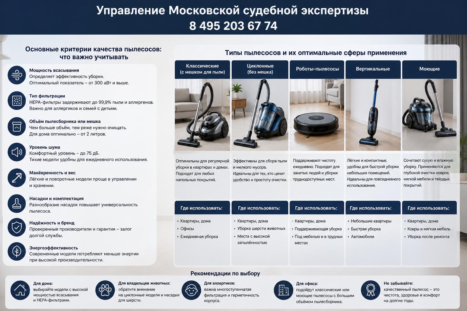 Типы пылесосов и их оптимальные сферы применения Типы пылесосов и их оптимальные сферы применения