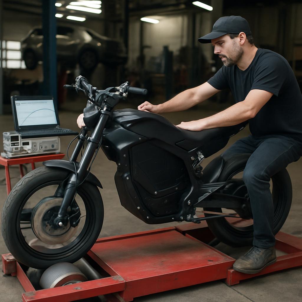 Проверка мощности двигателя и предельной скорости электробайка