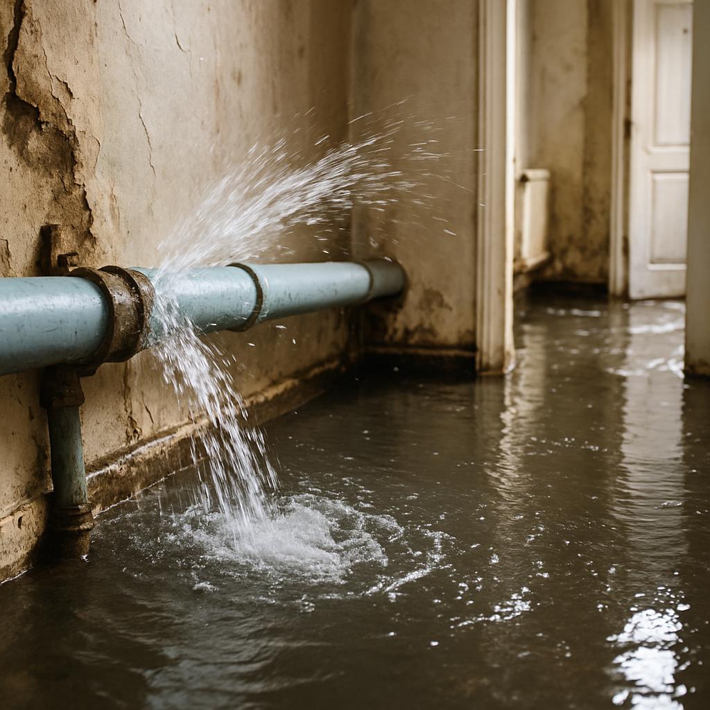 Отраслевой обзор: Экспертиза залива: прорыв трубы холодного водоснабжения Отраслевой обзор: Экспертиза залива: прорыв трубы холодного водоснабжения