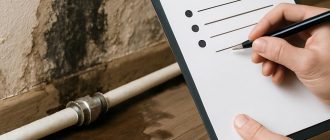 Экспертиза залива: металлопластиковая труба