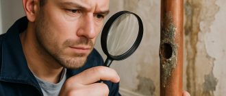 Экспертиза залива: медная труба