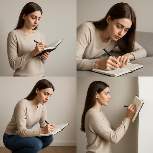 Как установить позу, в которой была выполнена рукопись