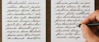 Один почерк — разные тексты