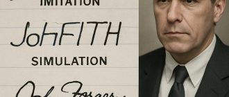 Установление факта намеренного изменения почерка