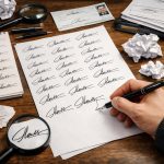 Подделка подписи: как злоумышленник многократно тренируется, повторяя чужую подпись до идеального сходства