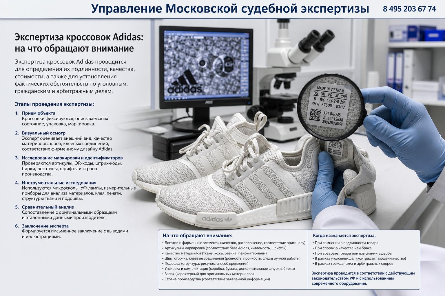 Как проходит экспертиза кроссовок adidas и на что обращать внимание