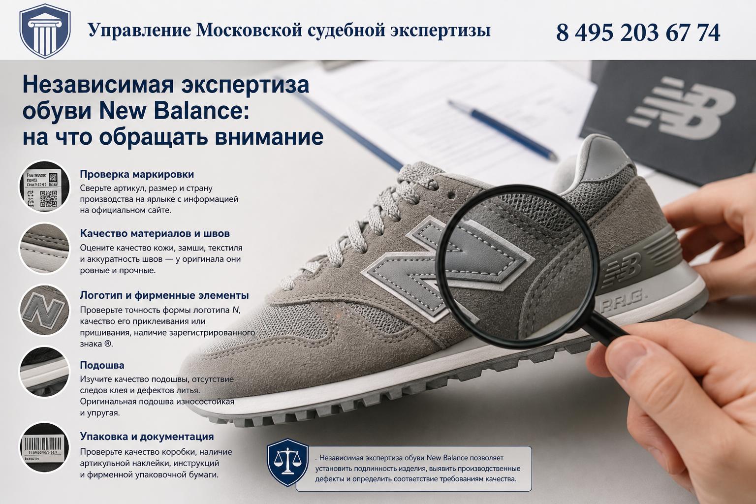 Независимая экспертиза обуви New Balance: на что обращать внимание