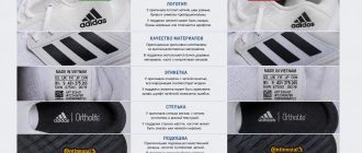 Экспертиза кроссовок adidas