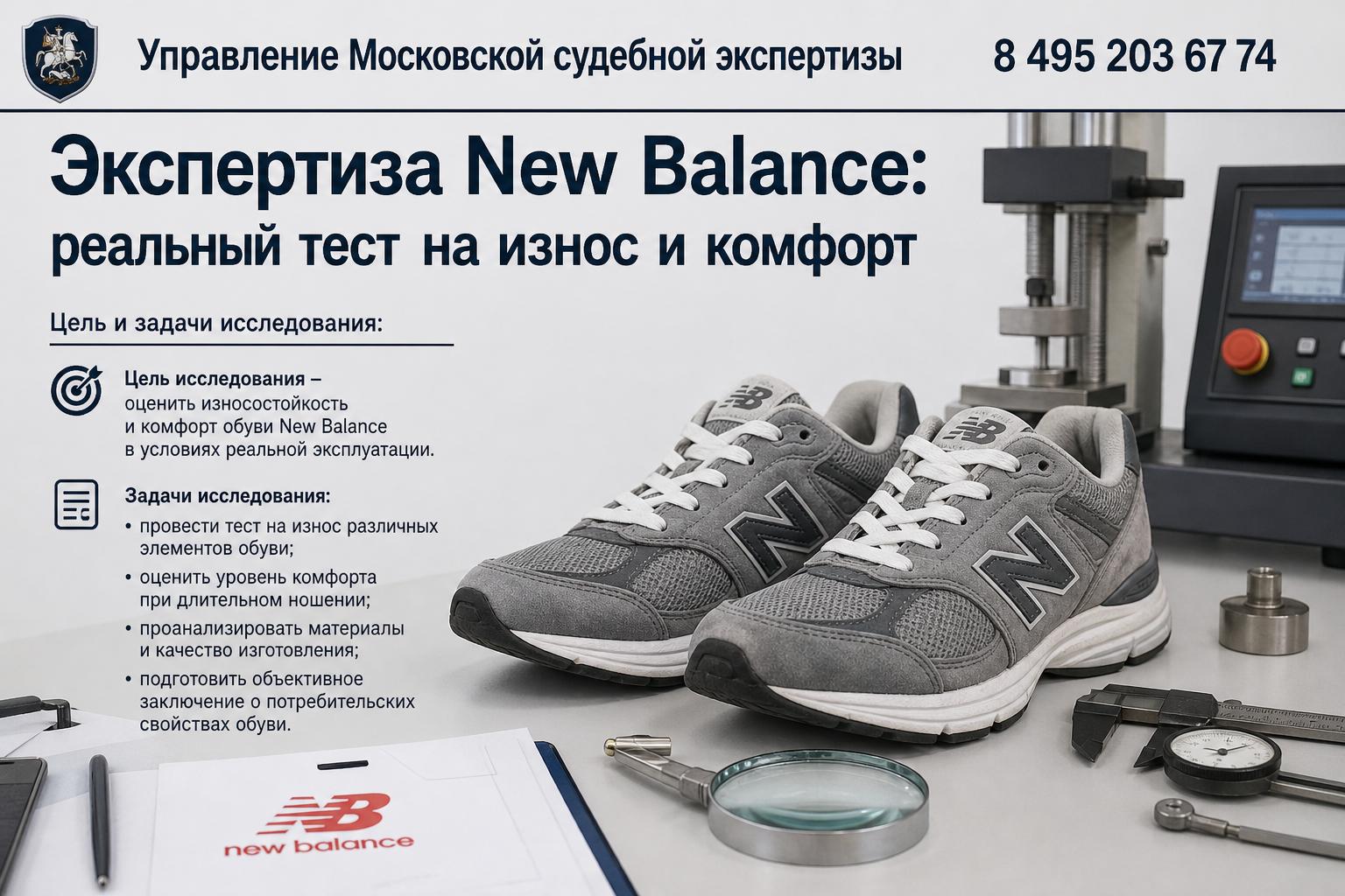 Экспертиза New Balance: тест на износ и комфорт — цель и задачи исследования
