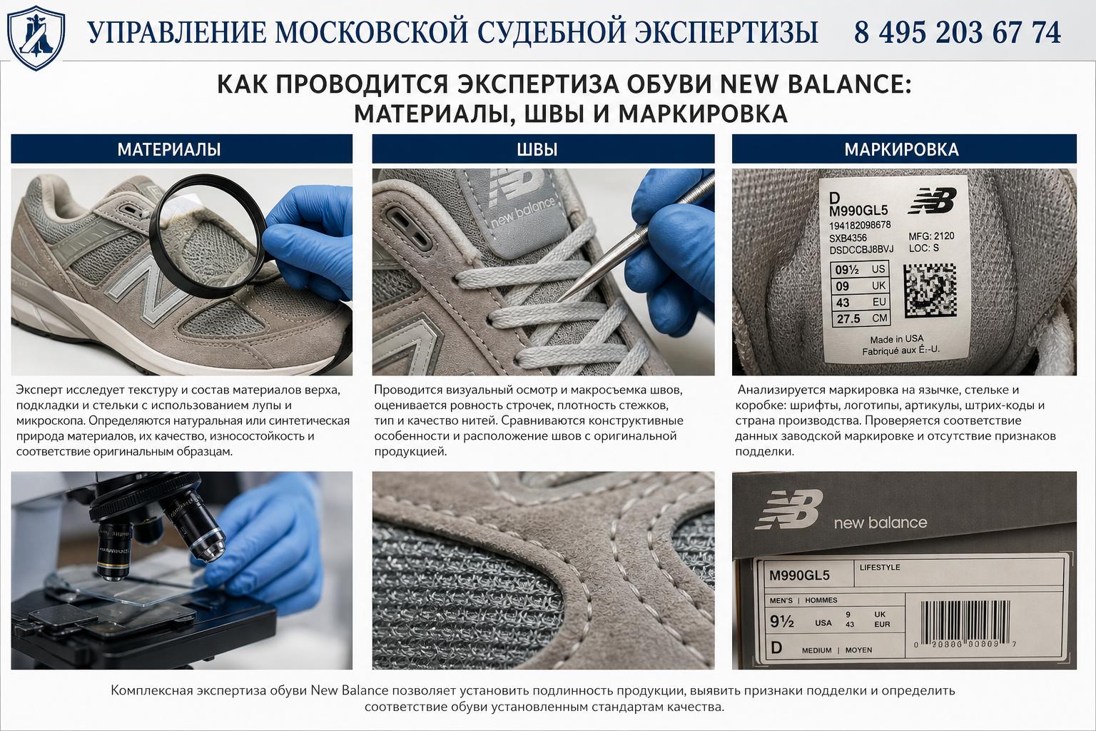 Как проводится экспертиза обуви New Balance: материалы, швы и маркировка Как проводится экспертиза обуви New Balance: материалы, швы и маркировка